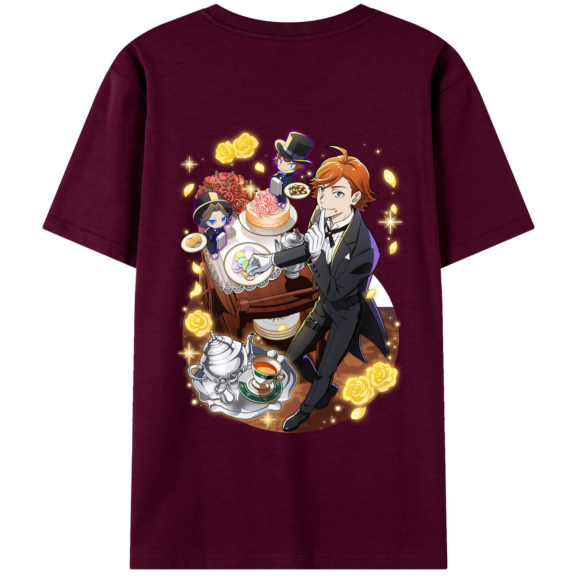 （画像用） 文豪ストレイドッグス Bungo Stray Dogs レディース半袖Tシャツ(バックプリント)